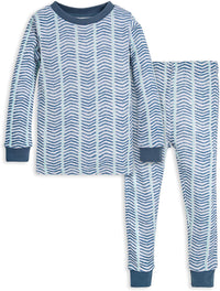 Burt's Bees Baby Girls' Pajamas, 2-Piece Long Sleeve Tee and Pants Organic Cotton PJ Set
