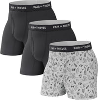 Pair of Thieves Super Fit Men's Boxer Briefs – Soft, Breathable, Quick-Dry Underwear with 4-Way Stretch (2 & 3 Pack)