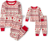 The Children's Place unisex-baby And Kids, Sibling Matching, Holiday Pajama Sets, Cotton