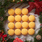 Brightown 15 Pcs Red Velvet Christmas Balls, 3.15 Inch Velvet Ornaments for Christmas Tree, Christma Tree Flocked Ornaments Balls for Family Holiday Wedding Party Xmas Hanging Decoration
