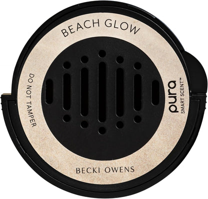 Pura and Becki Owens - Pura Car Scent Refill - Fragrance for Car Diffuser - Clean & Safe Luxury Diffuser Scent - Long-Lasting Fragrance for 30 Days of Aroma - Coconut Calm
