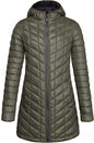 Outdoor Ventures Women's Maryan Hooded Ultra Lightweight Warm Thermolite Long Puffer Coat