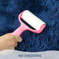 duduta Navy Blue Fluffy Plush Runner Rugs 2x6 ft Tie Dye Rectangle Shag Rug for Bedroom Dorm Living Room Kids Room, Machine Washable Anti-Slip