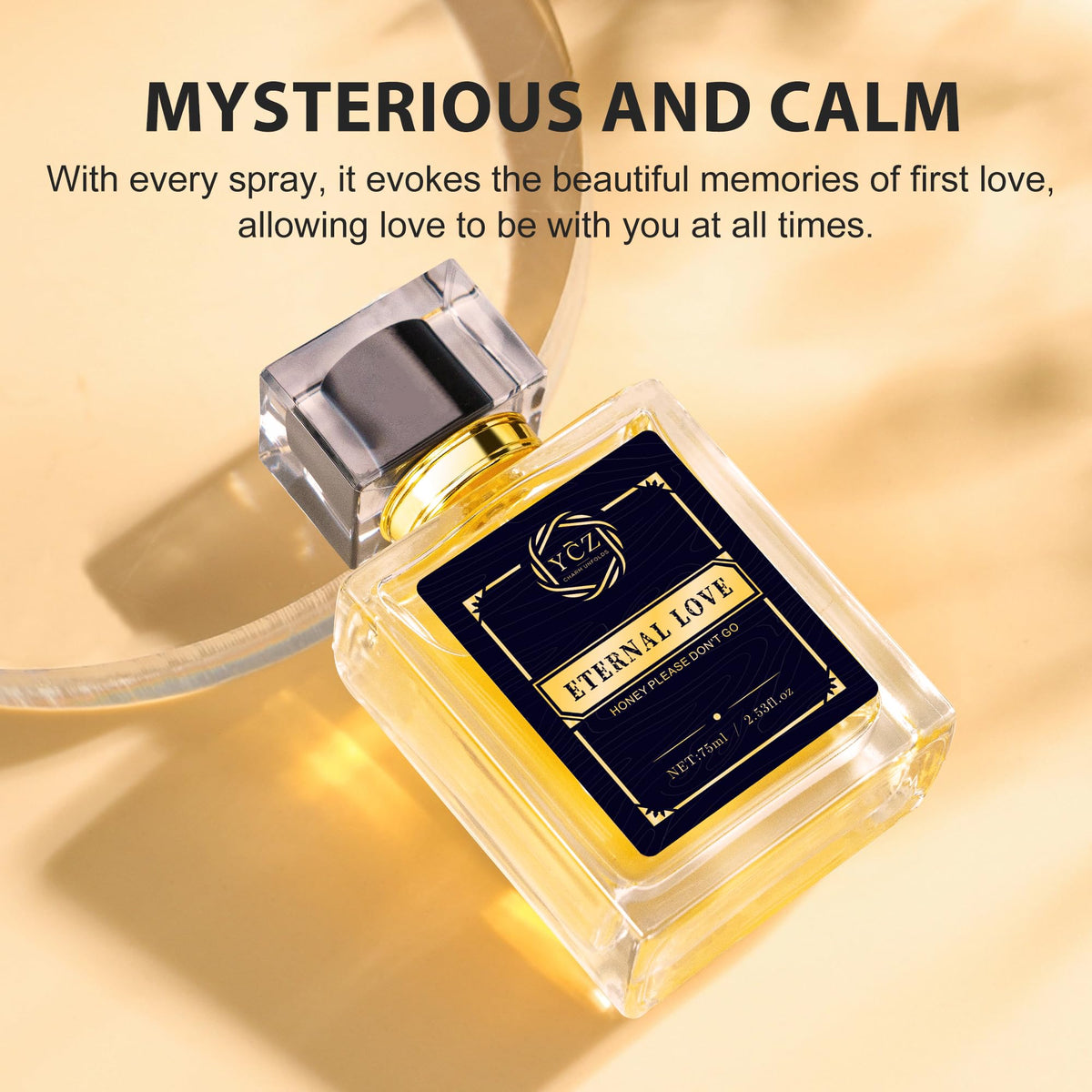 Ycz Midnight Marine Eau de Parfum for Men, 1.7 Fl Oz (50 mL), Long-Lasting Cologne, Fresh Marine & Woody Fragrance with Grapefruit, Ginger and Cedar Notes for Daily Wear, Date Night and Gifts