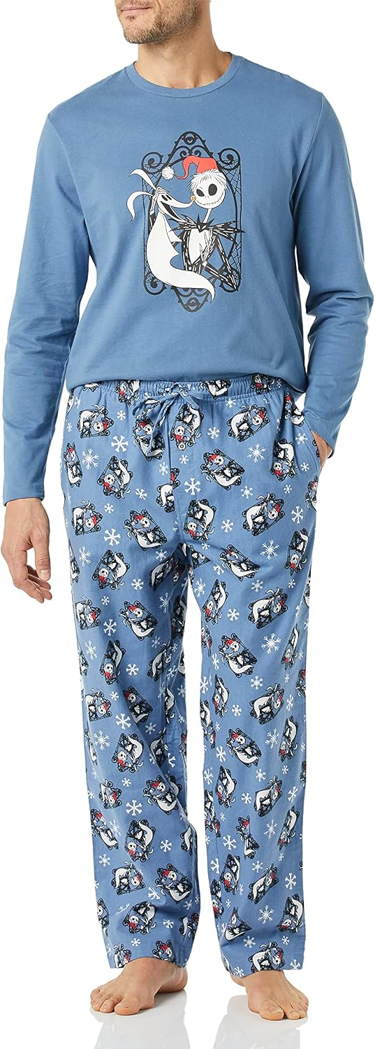 Amazon Essentials Disney | Marvel | Star Wars Men's Flannel Pajama Sleep Sets