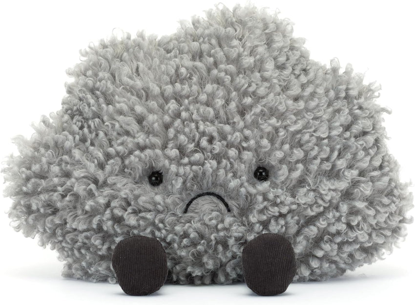Jellycat Amuseables Storm Cloud Stuffed Toy, 10 inches - Cloud Plush - Fun Gift Idea