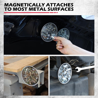 Magnet Sweeper Magnetic Nail Roller: 17-Inch Heavy Duty Magnet Nail Pickup Rolling Tool with Telescoping Adjustable Handle 8.8-Pound Capacity Ideal for Workshop Garage Yard Construction Cleanup