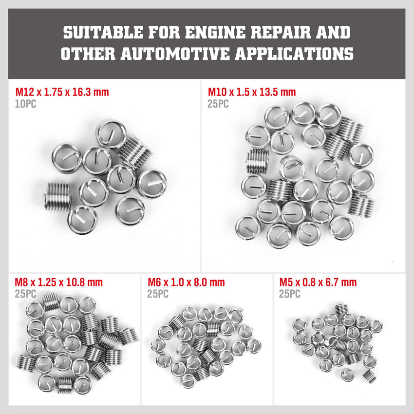 Thread Repair Thread Chaser Tool Set - 49PCS Thread Cleaner Rethreading Master Kit Metric SAE Bolt Restorer File Nut Rethreader Automotive Wheel Stud Spark Plug Engine Standard Screw Threading UNC UNF