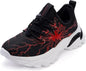 BRONAX Little/Big Boys Comfortable Graffiti Personality Tennis Shoes