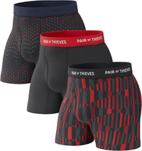 Pair of Thieves Super Fit Men's Boxer Briefs – Soft, Breathable, Quick-Dry Underwear with 4-Way Stretch (2 & 3 Pack)