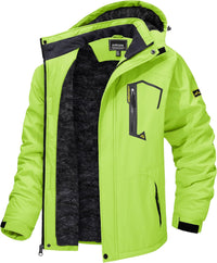 7DAY'S Men's Winter Skiing Jackets Water Resistant Fleece Coats Insulated Thermal Snowboard Jacket Parka Raincoat with Hood