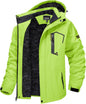 7DAY'S Men's Winter Skiing Jackets Water Resistant Fleece Coats Insulated Thermal Snowboard Jacket Parka Raincoat with Hood