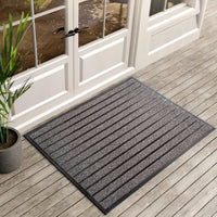 ubdyo Extra Durable Door Mat - Dirt Trapping Outdoor Welcome Mats - Non-Slip Outdoor Indoor Entrance - Low Profile Front Doormat (30" x 17", Bright Brown)