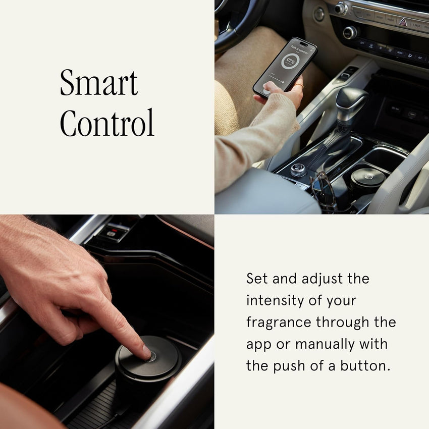 Pura Car Diffuser - Portable Fragrance System - On/Off Controlled Through Car Acceleration - Adjustable Intensity Control Through App - Fragrances Sold Separately