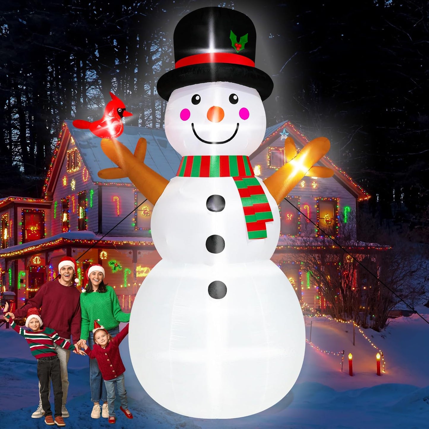 8FT Christmas Inflatables Nativity Scene, Blow Up Christmas Nativity Scene, LED Lighted The Birth of Jesus Scene Inflatables Decor, Christmas Outdoor Inflatable Decor for Xmas Yard Lawn Patio