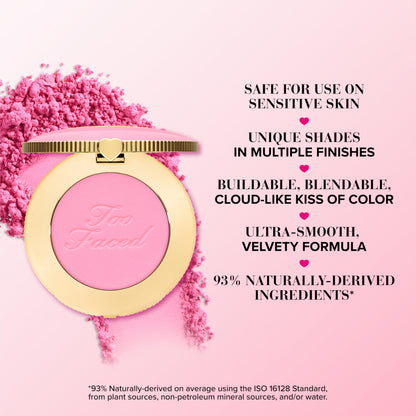 Too Faced Cloud Crush Blush | Buildable, Blendable, High Pigment Color, Vegan + Cruelty Free, 0.17 oz, Super Candy Clouds