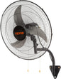 VEVOR 18 inch Wall Mount Fan Waterproof 2 Packs, 3 speed High Velocity 4000 CFM Industrial Wall Fan for Indoor, Commercial, Residential, Warehouse, Greenhouse, Workshop, Basement, Garage,Black