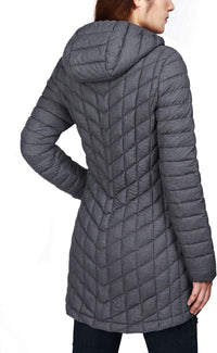 Outdoor Ventures Women's Maryan Hooded Ultra Lightweight Warm Thermolite Long Puffer Coat