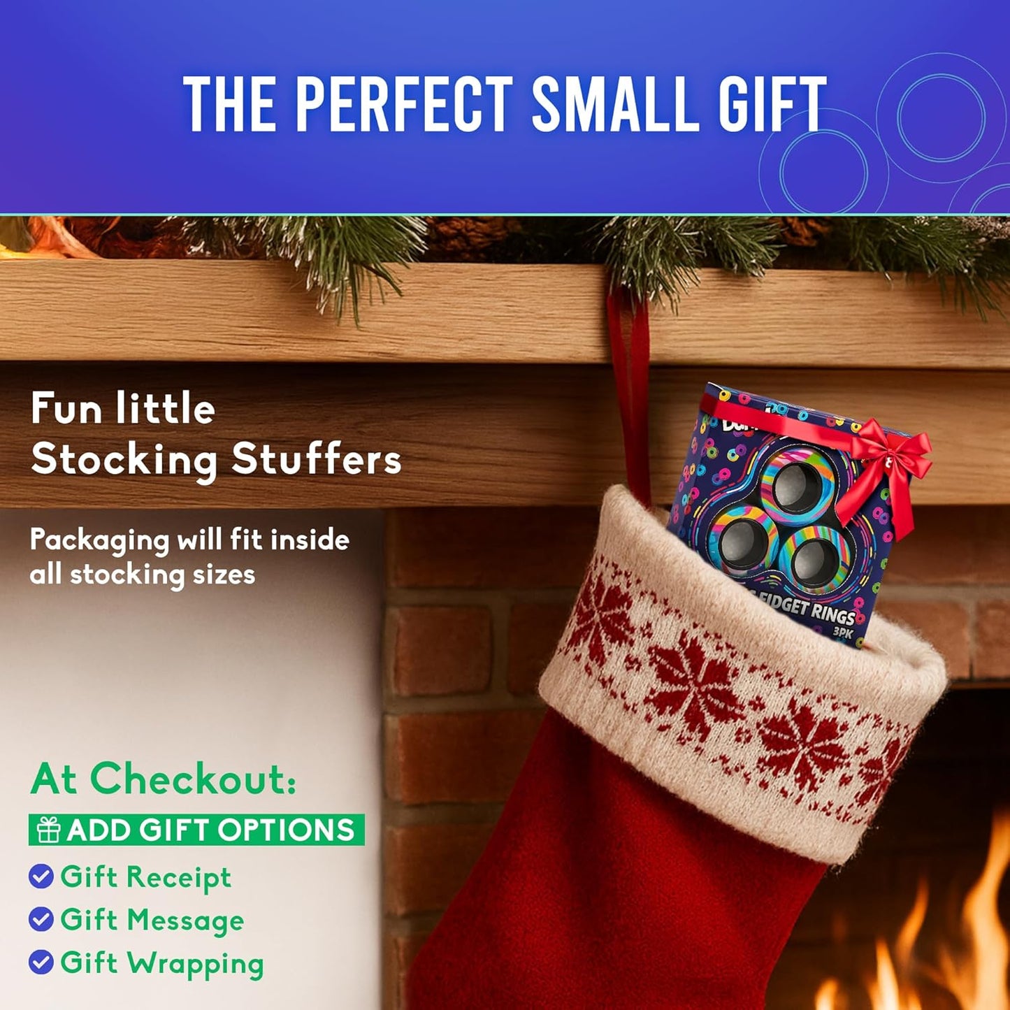 BUNMO Magnetic Rings Stocking Stuffers for Teens - Fidget Toys Adults - Stocking Stuffers for Boys - Magnetic Fidget Rings - Improved Stronger Magnets - Great Teen Gift - Multicolor