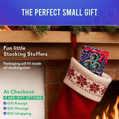 BUNMO Magnetic Rings Stocking Stuffers for Teens - Fidget Toys Adults - Stocking Stuffers for Boys - Magnetic Fidget Rings - Improved Stronger Magnets - Great Teen Gift - Multicolor