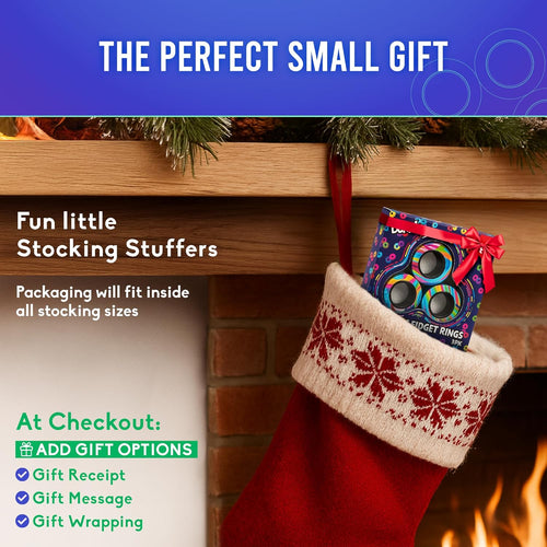 BUNMO Magnetic Rings Stocking Stuffers for Teens - Fidget Toys Adults - Stocking Stuffers for Boys - Magnetic Fidget Rings - Improved Stronger Magnets - Great Teen Gift - Multicolor