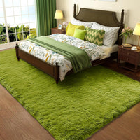 Ophanie Area Rugs for Living Room Bedroom, Upgrade Non-Slip Fluffy Soft Grey Shag Carpet, Indoor Floor Gray 4x6 Fuzzy Shaggy Living Room Plush Rug for Kids Home Dorm Decor Aesthetic