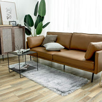 Ashler Faux Fur Rug, Dark Blue Area Rugs, Fluffy Sheepskin Fur Rug, Fuzzy Ultra Soft 2 x 6 Ft Rugs, Machine Washable Shag Rug, Nursery Throw Rugs for Bed, Living, Kids Room