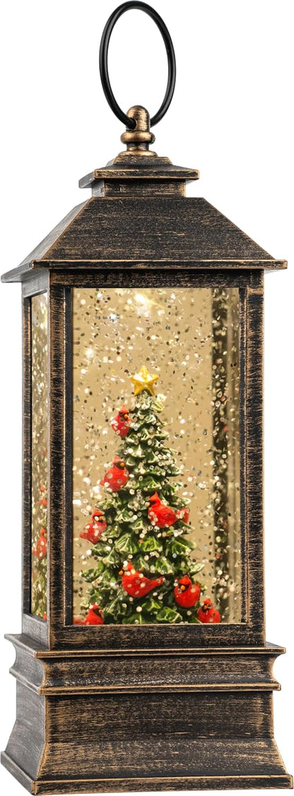 Nativity with Star Musical Lighted Water Creche with Swirling Glitter, Christmas Snow Globe Nativity Manger for Xmas with Music, Holiday Decorations Gifts for Family, Children or Friends