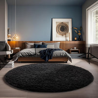 Ophanie Area Rugs for Living Room Bedroom, Upgrade Non-Slip Fluffy Soft Grey Shag Carpet, Indoor Floor Gray 4x6 Fuzzy Shaggy Living Room Plush Rug for Kids Home Dorm Decor Aesthetic