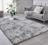 TABAYON Shaggy Navy Blue Rug, 2x3 Area Rugs for Living Room, Anti-Skid Extra Comfy Fluffy Floor Carpet for Indoor Home Decorative