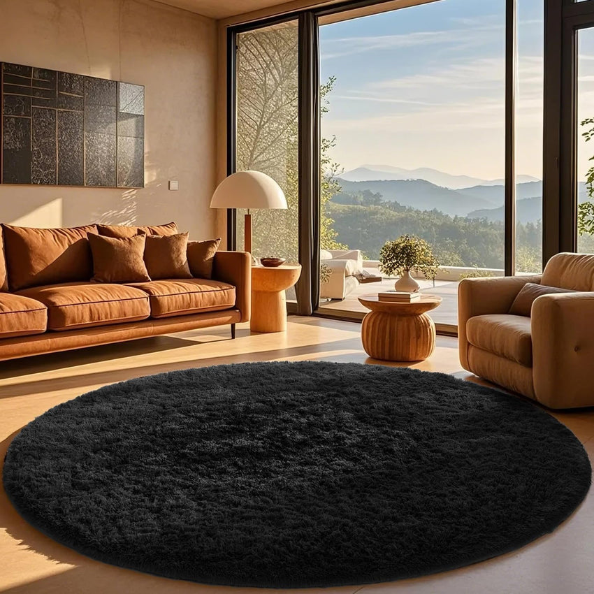 Ophanie Area Rugs for Living Room Bedroom, Upgrade Non-Slip Fluffy Soft Grey Shag Carpet, Indoor Floor Gray 4x6 Fuzzy Shaggy Living Room Plush Rug for Kids Home Dorm Decor Aesthetic