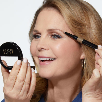 LAURA GELLER NEW YORK Sculpt-n-Stay Waterproof Brow Pencil & Gel- Taupe