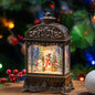 Christmas Snow Globes, Adoration of The Magi Nativity Manger Scene, Silent Night Music Water Lantern, Holiday Decorations Gifts for Family, Children or Friends
