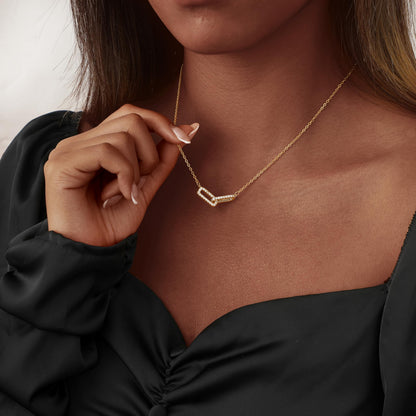 Coshilta Layered Gold Necklaces for Women, 14K Plated Gold Sterling Silver Plated Dainty Pendant Necklace Set with Cubic Zirconia,Stackable Chain Choker,Trendy Personalized Jewelry Gift Non Tarnish