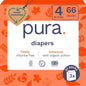 Pura Size 6 Eco-Friendly Diapers (29+ lbs) Hypoallergenic, Soft Organic Cotton, Sustainable, up to 12 Hours Leak Protection, Allergy UK, Recyclable Paper Packaging, 18 Count (Pack of 3) (54 Diapers)