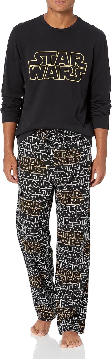 Amazon Essentials Disney | Marvel | Star Wars Men's Flannel Pajama Sleep Sets