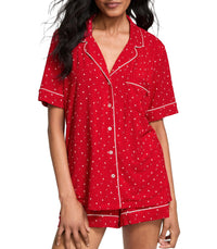 Victoria's Secret Modal Pajama Set, Short Sleeve Button Down Shirt and Shorts, Sleepwear for Women (XS-XXL)