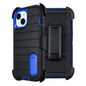 for Black Case iPhone 14 Case with Belt Clip, for Shockproof Case iPhone 14 Heavy Duty,3 Layers of Sturdy,Anti-Drop,Military-Grade Defender Cover for iPhone 14 Case Black