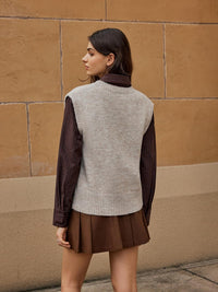 CIDER Women’s Sweater Vest Knit Sleeveless Pear Cute Graphic Sweater Vest Tank Top Fall Outfits