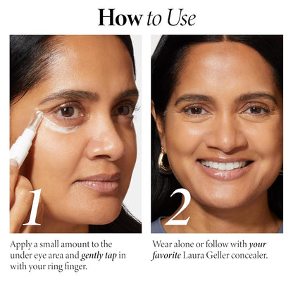 LAURA GELLER NEW YORK Spackle Illuminating Hydrating and Brightening Under Eye Primer - Reduces the Appearance of Fine Lines - Lasts All Day - Universal