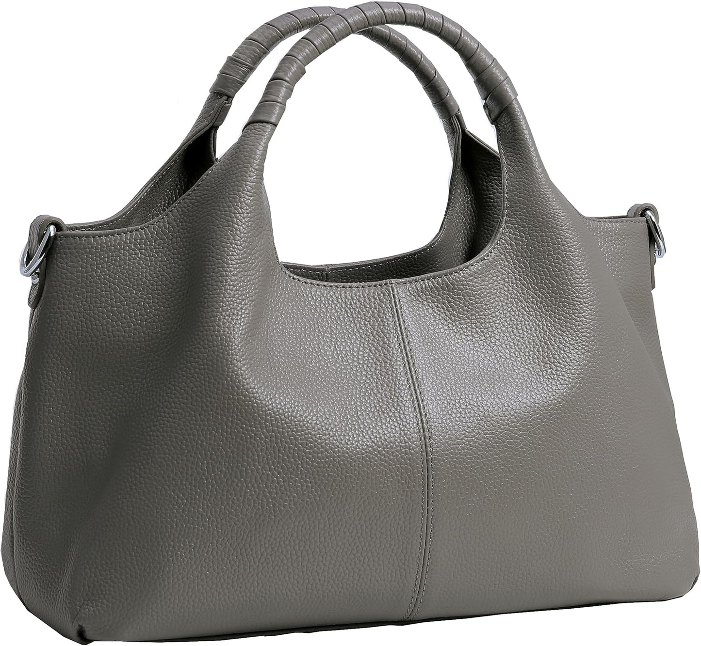 Iswee Genuine Leather Shoulder Bags Purses and Handbags for Women Satchel Designer Cross Body Hobo Medium Size Tote