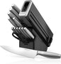 Ninja K32017 Foodi NeverDull Premium Knife System, 17 Piece Knife Block Set with Built-in Sharpener, German Stainless Steel Knives, Black