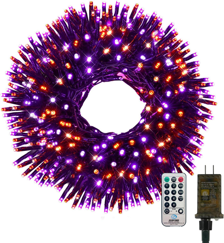 50FT 1000 LED Christmas Cluster Lights, Firecracker String Lights with Remote & 8 Modes & Timer, Waterproof Fairy Twinkle Light Plug in for Indoor Outdoor Party Garden Xmas Tree Decoration, Warm White