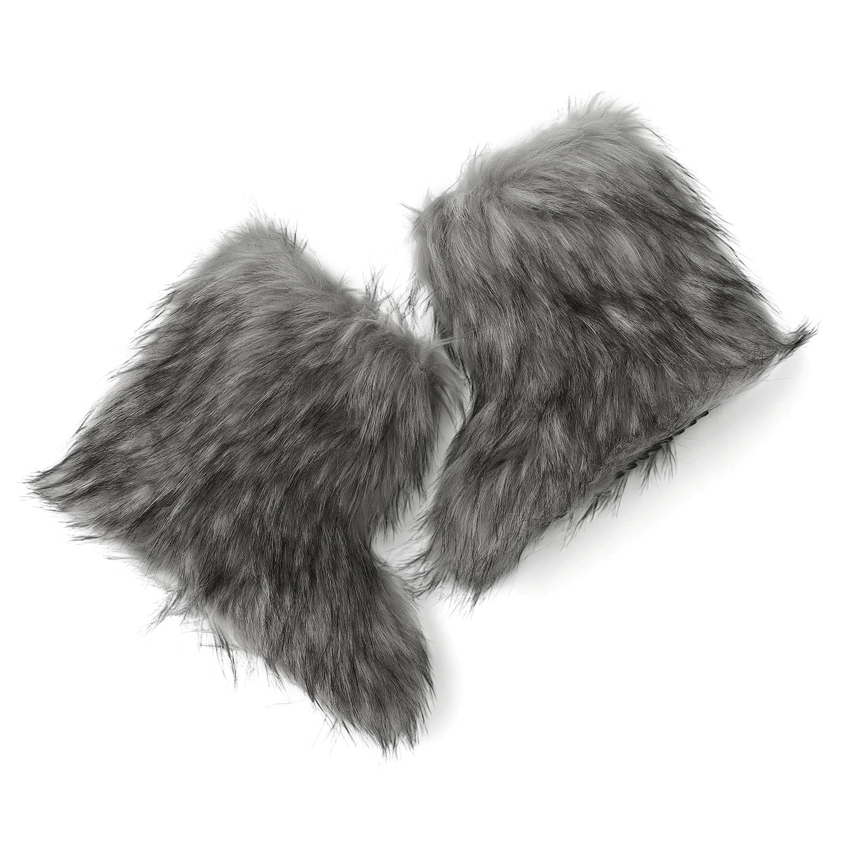 Wnshonzy Fur Boots for Women Snow Furry Fluffy Platform Flat Ankle Mini Boot Winter Round Toe Y2k Comfortable Mid-Calf Short Outdoor 2025