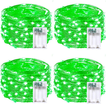 4 Pack 60 LED Fairy Lights Battery Operated with Timer, 20FT Waterproof Twinkle Lights Indoor Outdoor, Cuttable String Lights for Bedroom, Wedding, DIY, Centerpiece, Christmas Decorations (Warm White)