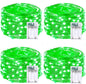 4 Pack 60 LED Fairy Lights Battery Operated with Timer, 20FT Waterproof Twinkle Lights Indoor Outdoor, Cuttable String Lights for Bedroom, Wedding, DIY, Centerpiece, Christmas Decorations (Warm White)