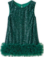 Tutu.kk Toddler Girls Sequin Dress A-Line Sparkly Sleeveless Wedding Gown Party Dresses for Girls