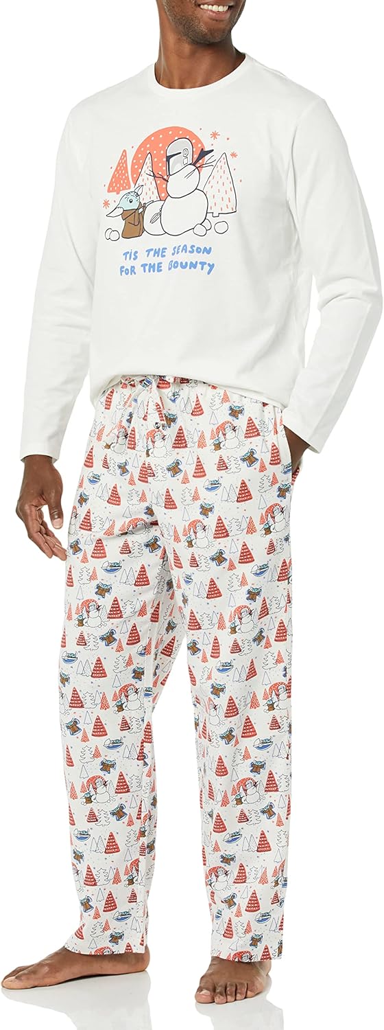 Amazon Essentials Disney | Marvel | Star Wars Men's Flannel Pajama Sleep Sets