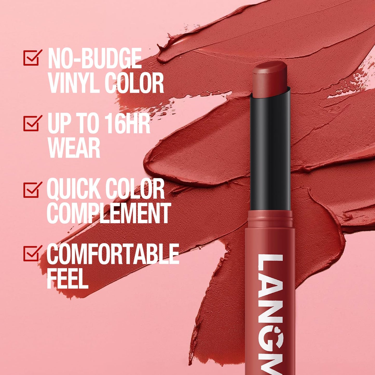 Jolilab 12Pcs Velvet Matte Lipstick Nude Matte Soft Dark Color Stick High Pigmented Long-Lasting Waterproof Lip Stick Lip Balm Beauty Cosmetics Gift for Girls and Women(01#-12#)