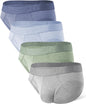 DAVID ARCHY Men's Underwear Briefs Rayon Made from Bamboo Wicking-Moisture Support Pouch Soft Underwear for Men 4 or 7 Pack